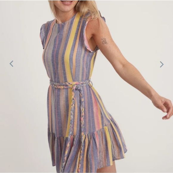 Marine Layer Dresses & Skirts - Marine Layer Laney Mini Dress In Blue Variegated Stripe